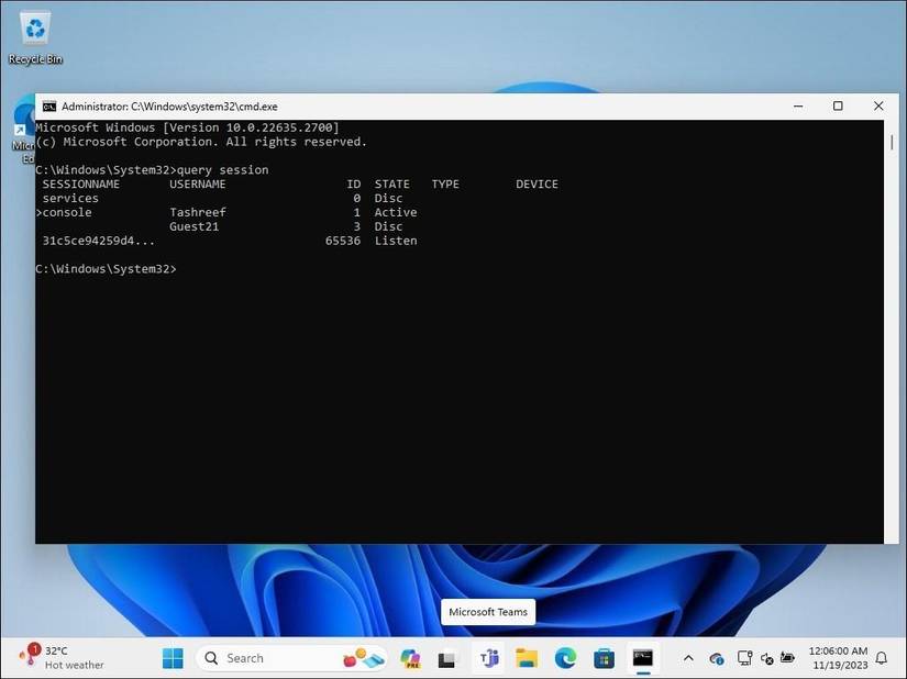Sign Out Computer System Command Location How to Sign Out Other Users on Windows 11