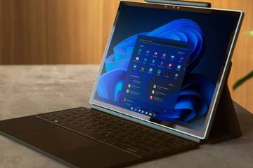 Windows 11 tablet shown on a desk
