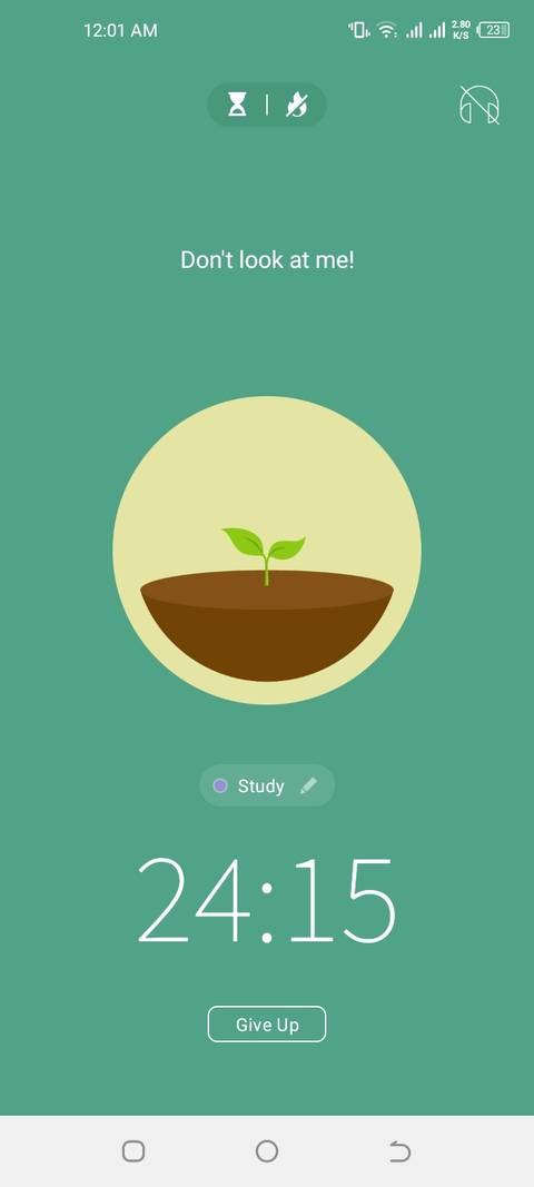 Forest app with Pomodero technique feature 