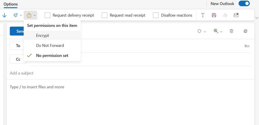 How to Encrypt Email Sent in Microsoft Outlook