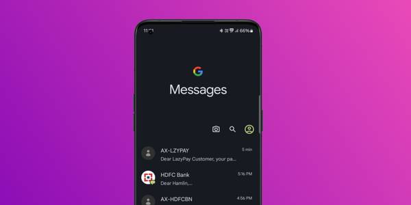 Google Messages app running on a smartphone