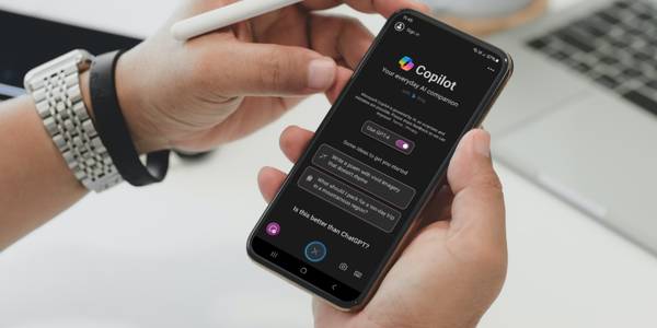 Microsoft Copilot on an Android phone