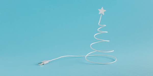 USB cable Christmas tree