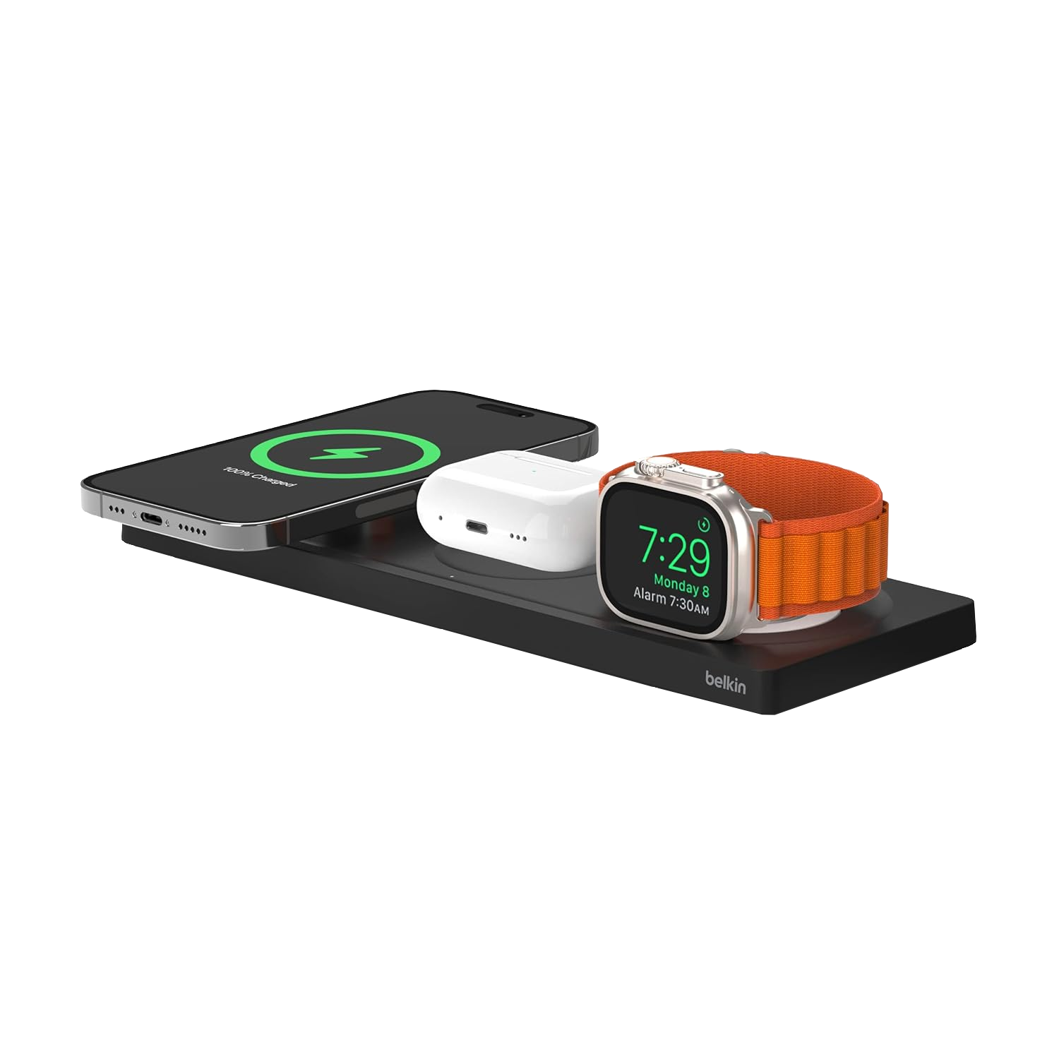 Belkin BoostCharge Pro 2-in-1 20W Wireless Charging Pad (Black)