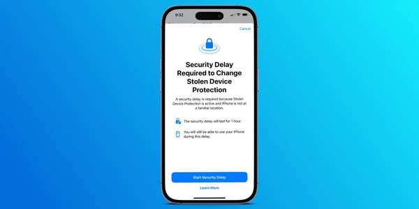 iPhone 14 Pro prompting to start a security delay to change Stolen Device Protection