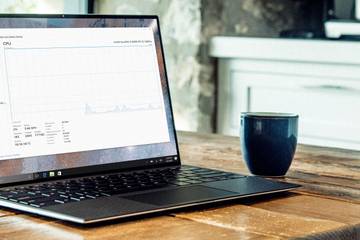 Windows laptop with Task Manager