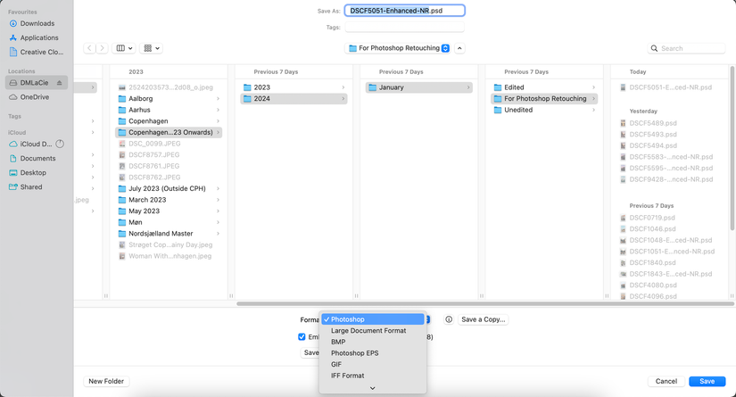 Select Whether You Want to Save Your File as JPEG 2000 or PNG in Photoshop
