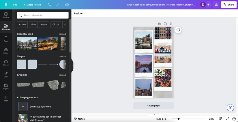 How to Create a Photo Collage in Canva