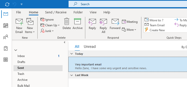 Sent Folder Outlook How to Recall a Sent Email in Outlook