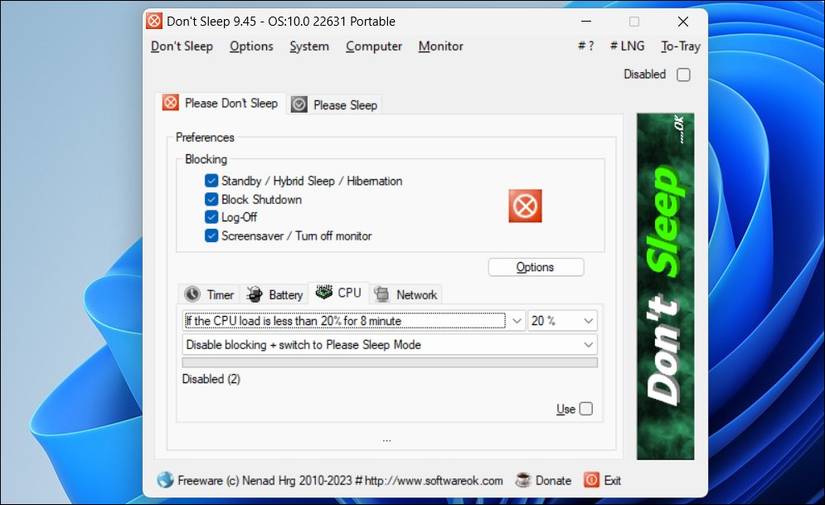 Block Sleep Photo How to Temporarily Disable Sleep Mode in Windows 10/11: 4 Ways