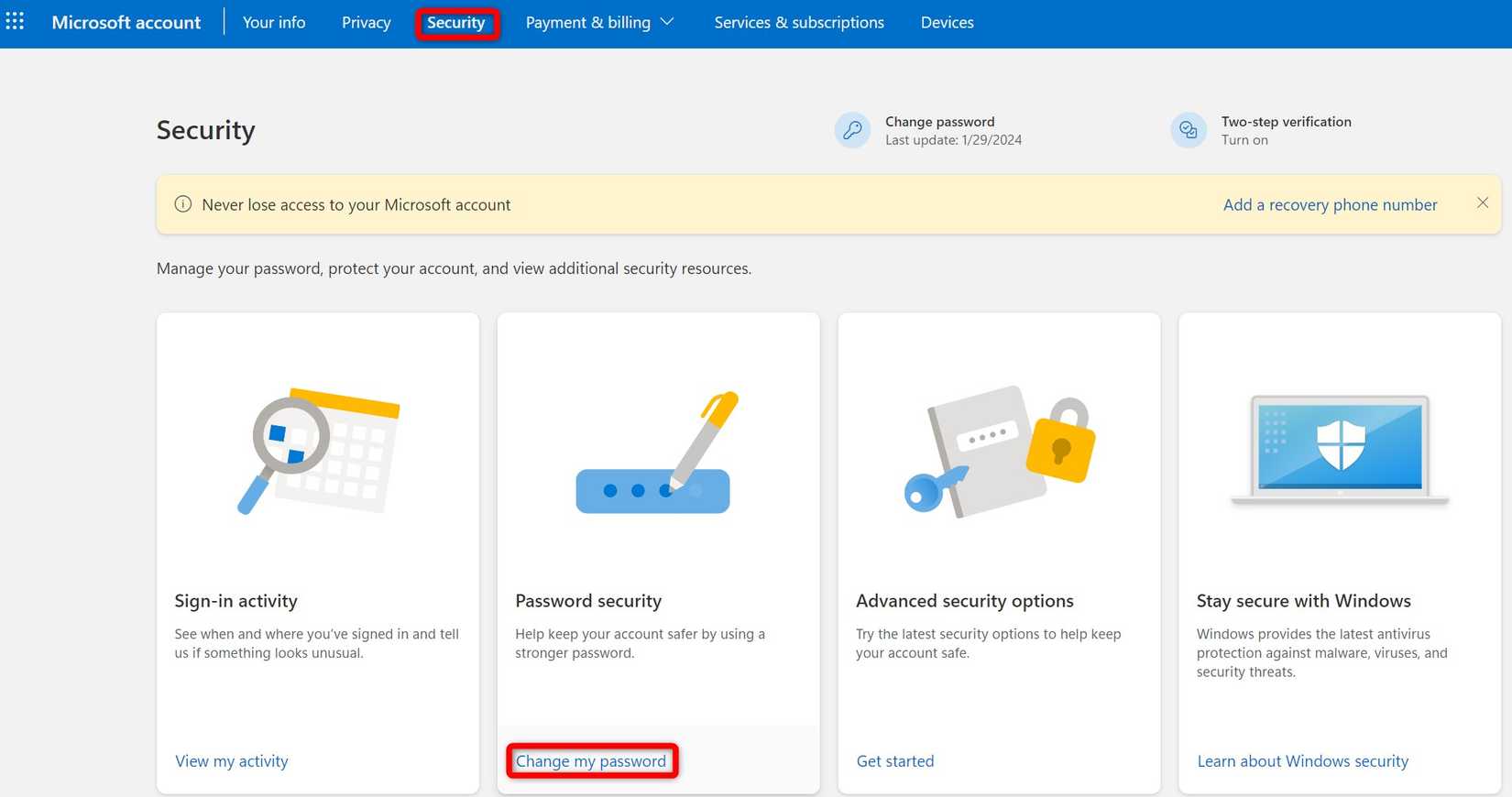 How to Change Your Password in Outlook
