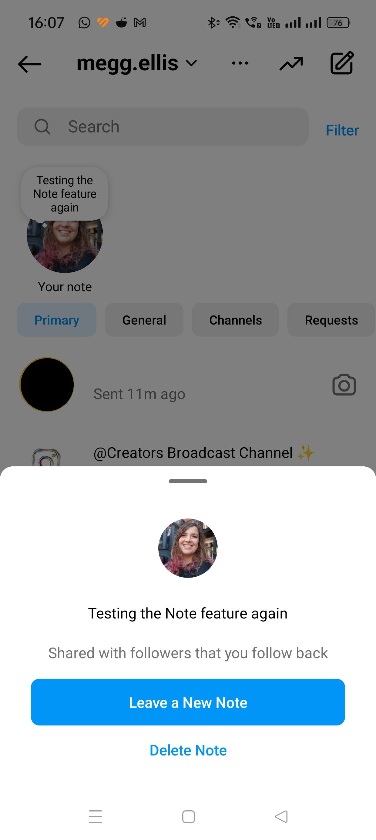 How to Use Instagram Notes to Post a Status