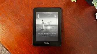 Kindle Paperwhite on desk