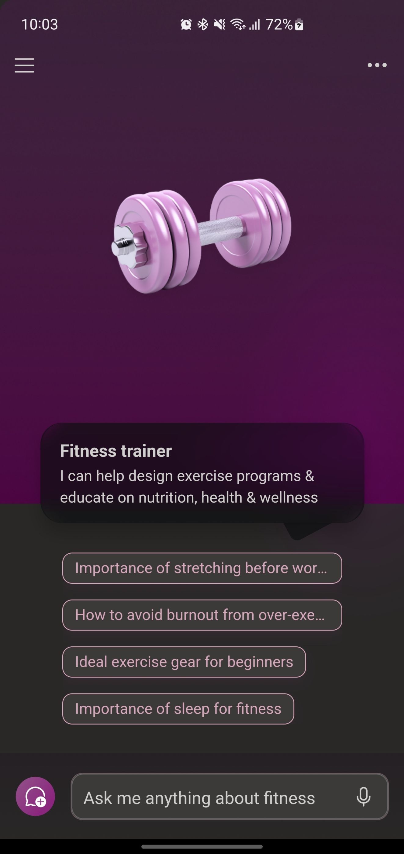 Copilot Fitness Trainer GPT
