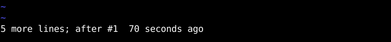 Vim redo notification