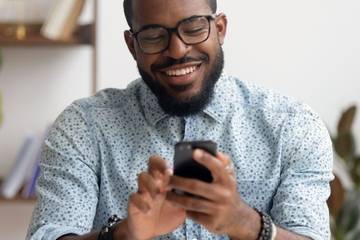 a man using his smartphone