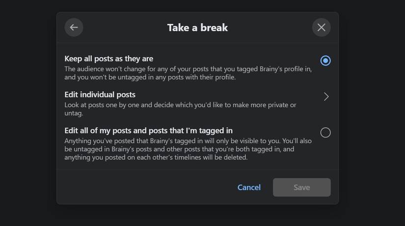 Facebook Break Note How to Take a Break From Being Facebook Friends With Someone