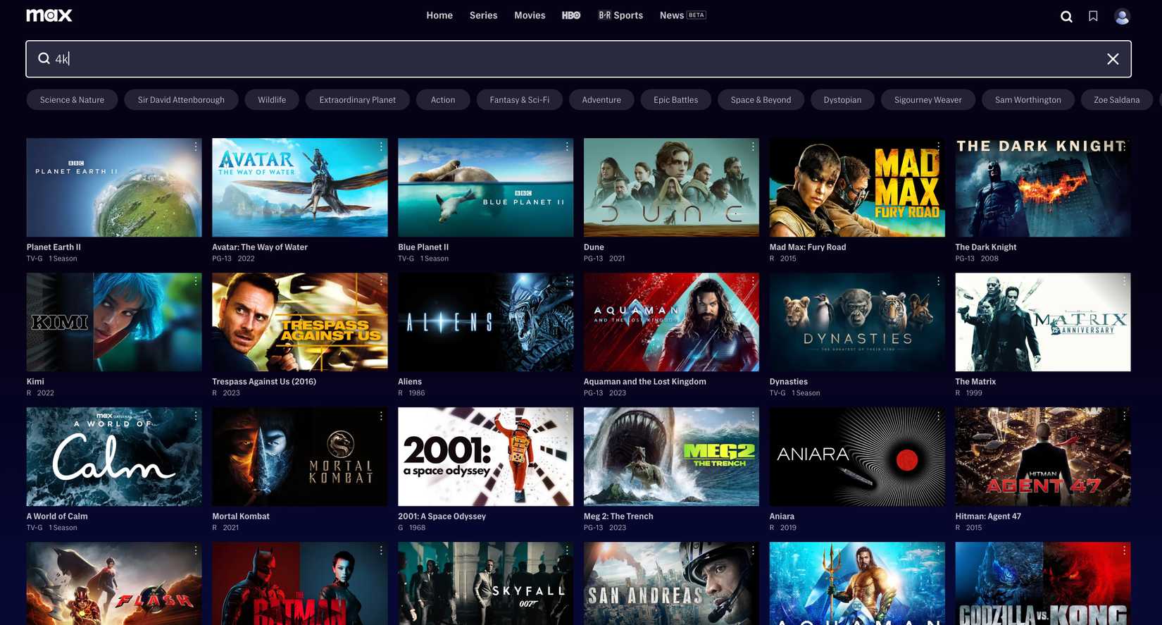 The Best Streaming Services for 4K Content