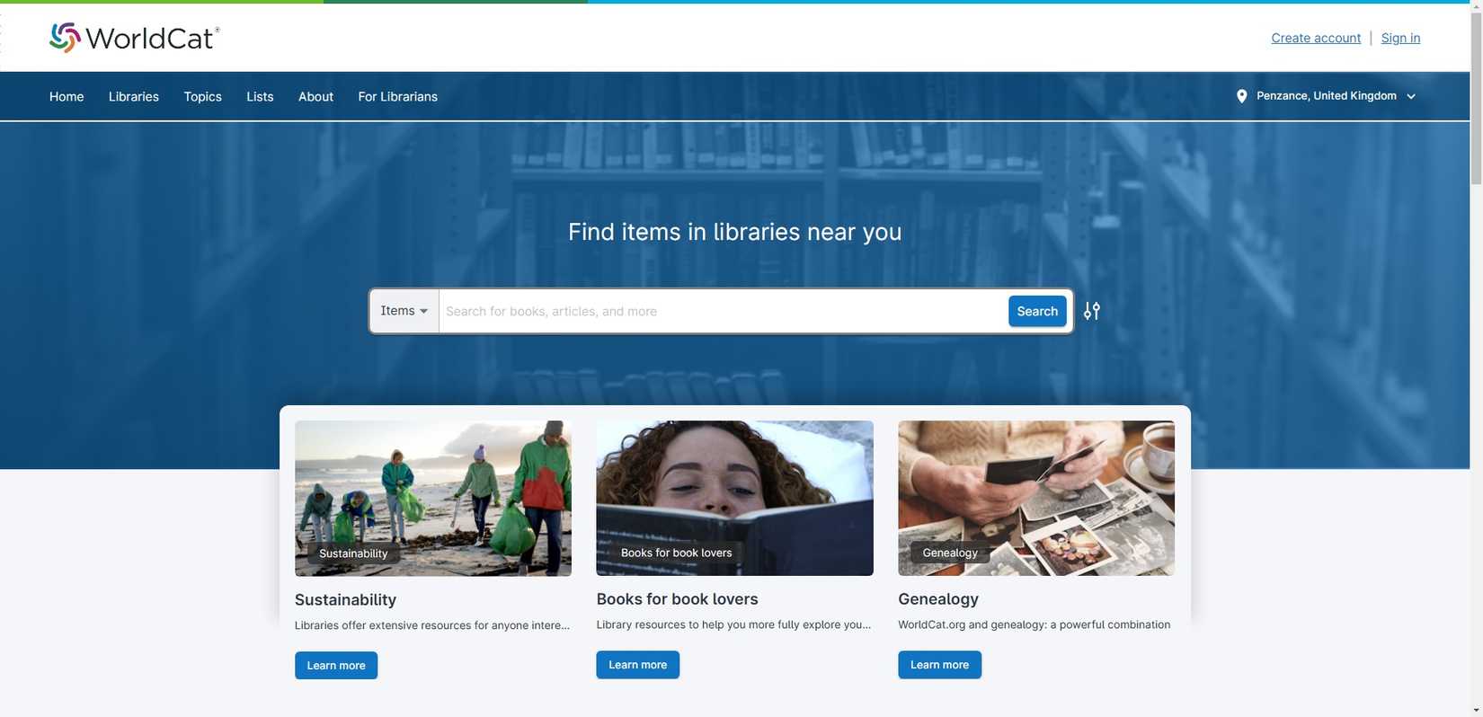 worldcat internet search tool