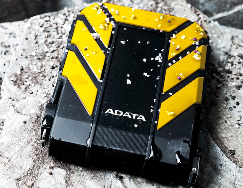 adata hd710 pro external hdd withstanding rocks and water