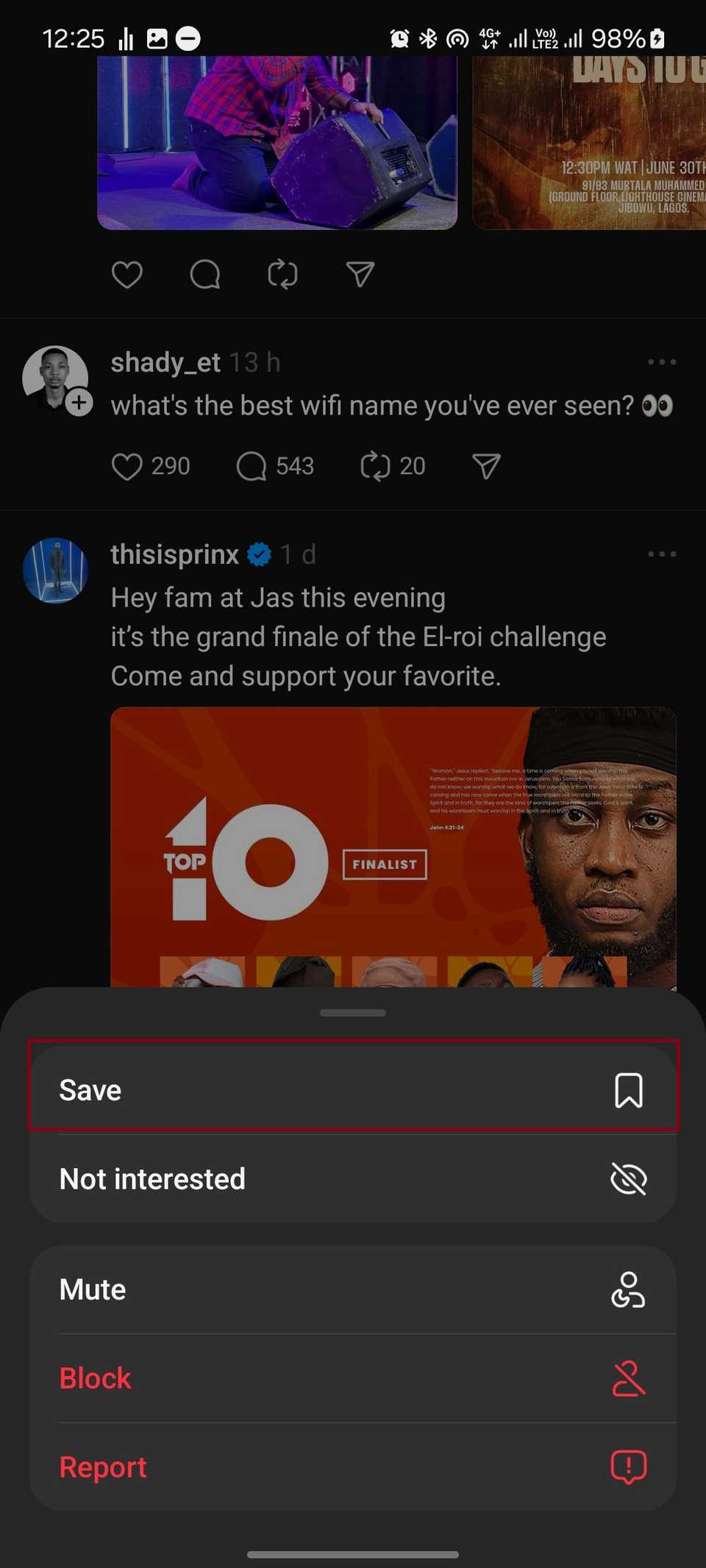 Thread. Post Screen Shot Threads Isn't Good at Recommending Content: Here's How to Improve Your Feed