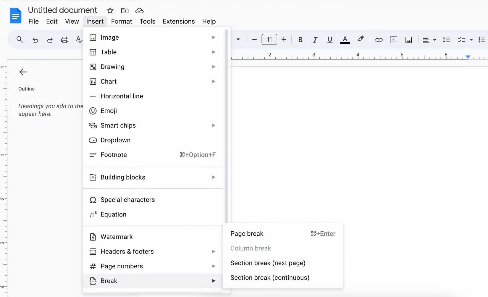 How a Well-Placed Break Can Tidy Up Your Google Docs