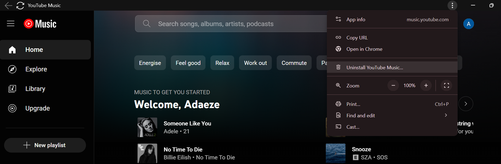 How to Install YouTube Music on Your PC From the Browser