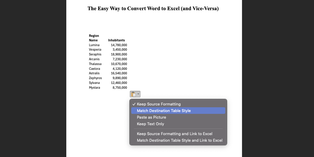 The Easy Way to Convert Word to Excel (and Vice-Versa)