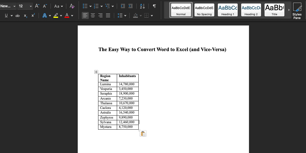 The Easy Way to Convert Word to Excel (and Vice-Versa)