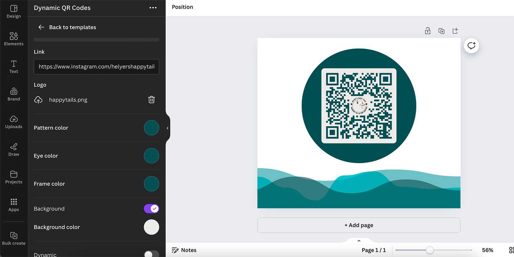 Dynamic QR Codes App in Canva Apps