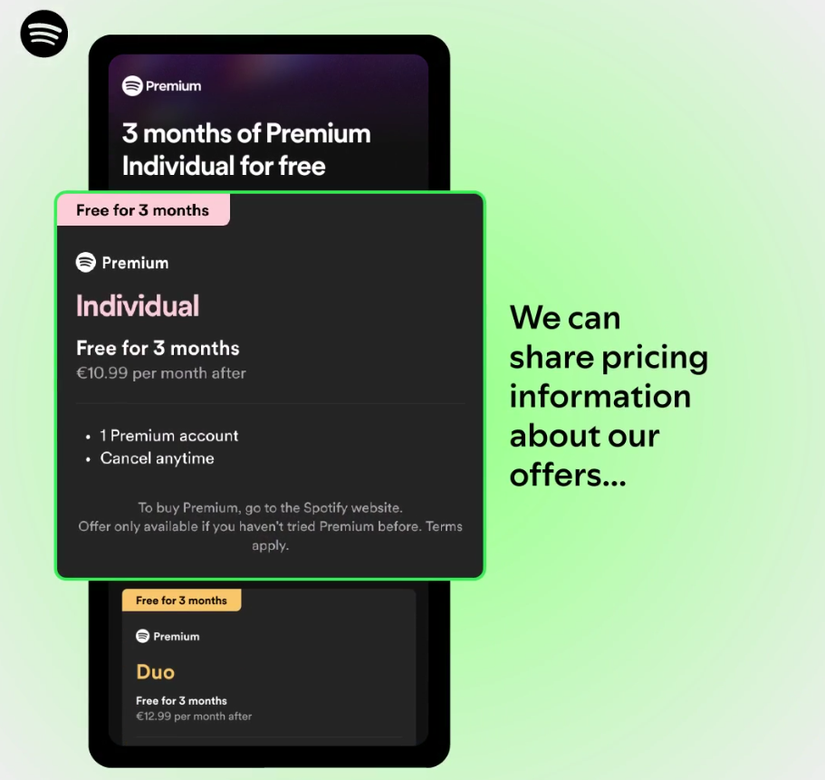 Spotify Can Now Show Prices In Its iPhone App, But Only in the EU