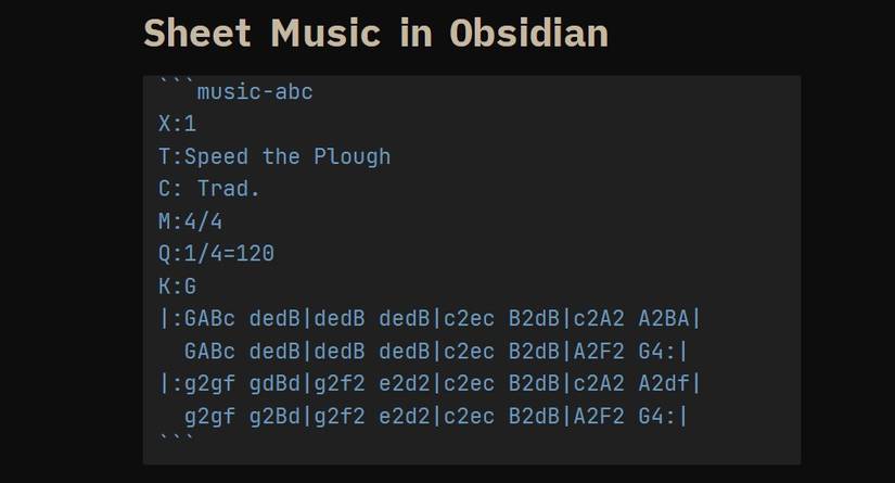 How to Write Musical Notation in Obsidian