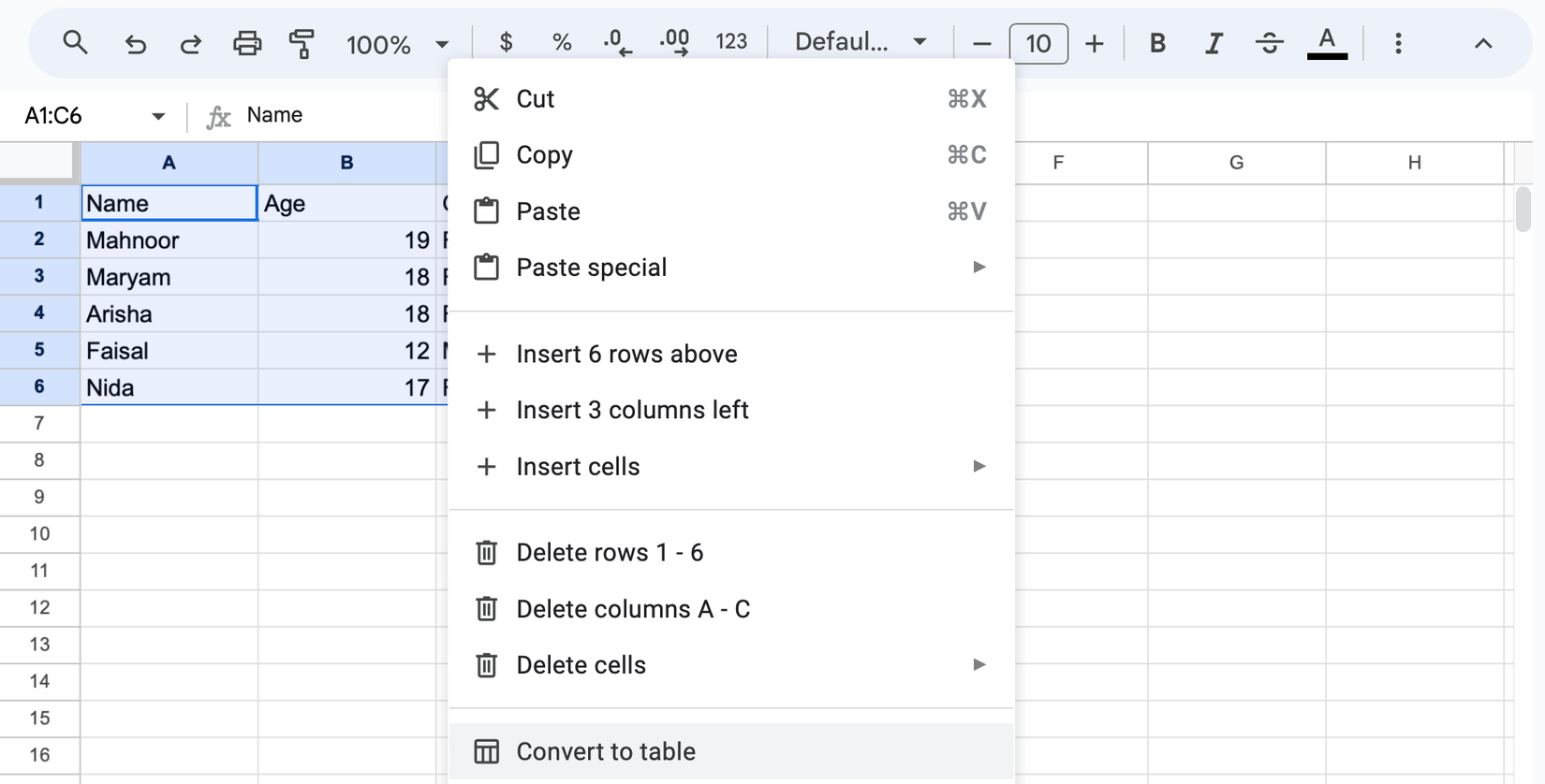 Example She Table Google Sheets Tables Are the Handy Feature I Didn’t Know I Needed