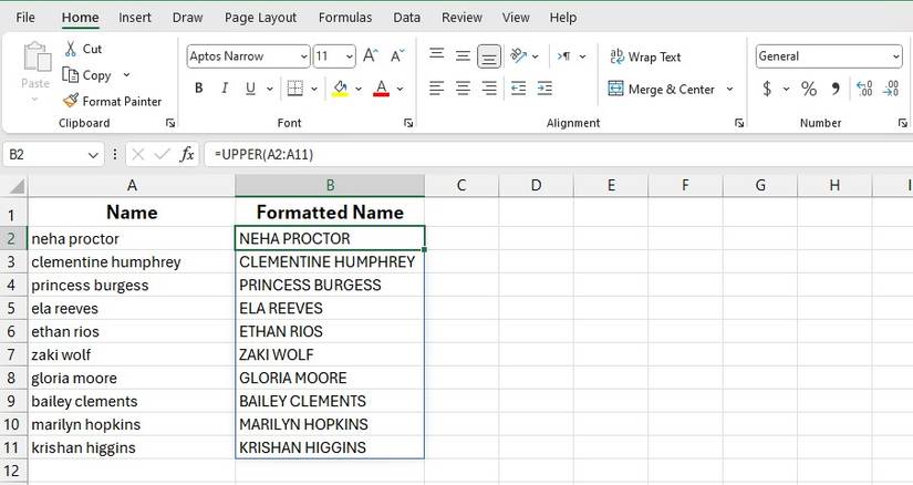 How to Convert Text in Excel: Upper Case, Lower Case, and More