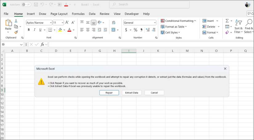 How to Repair a Corrupted Excel Workbook