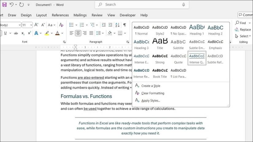 Use Styles in Microsoft Word to Format Your Documents Consistently