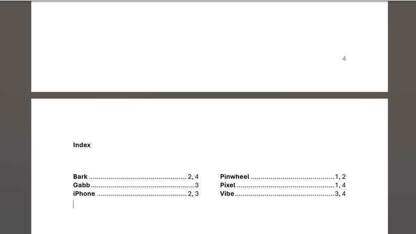 Index Reference Word Example How Indexes Can Make Any Word Document Manageable