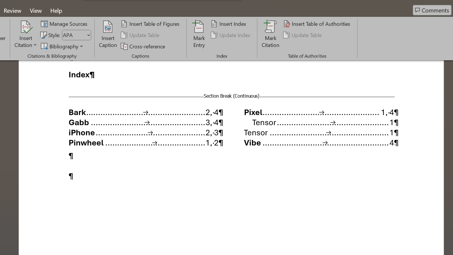 How Indexes Can Make Any Word Document Manageable