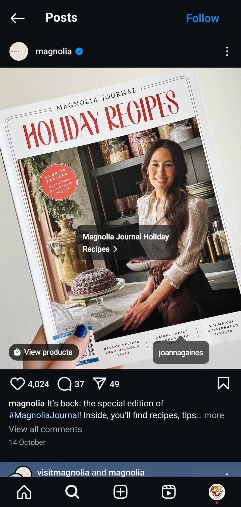 instagram shopping post