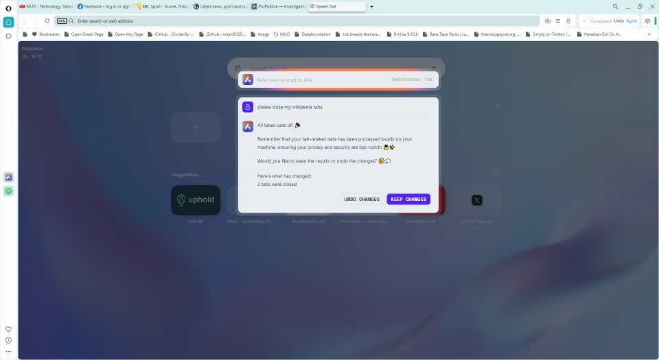 Opera's Tab Commands Are One of the Most Unique Ways to Manage Your Browser