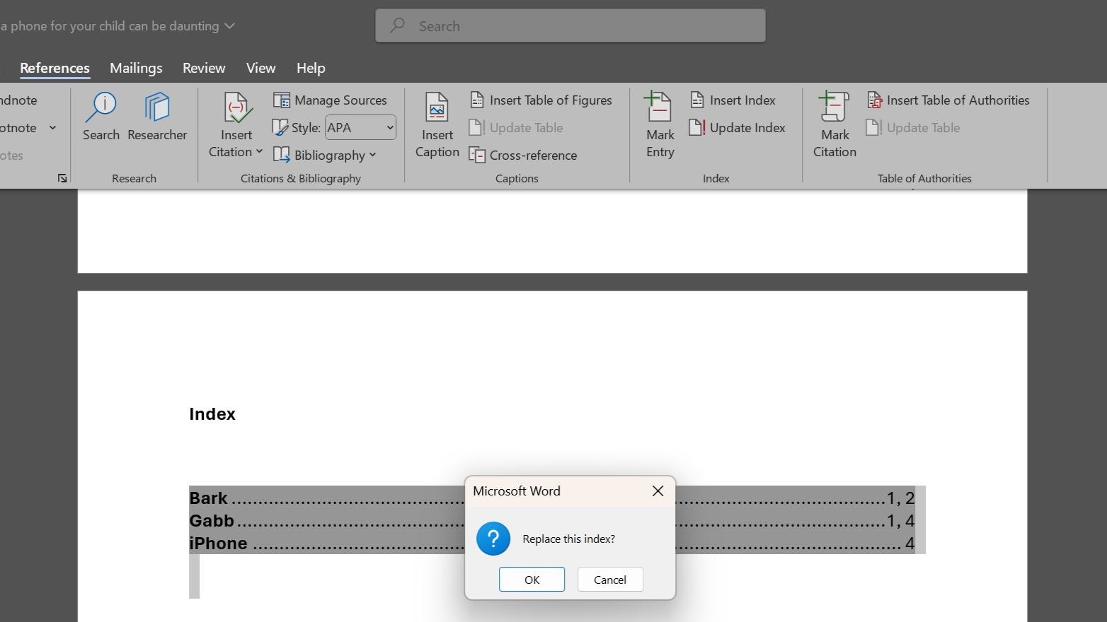 How Indexes Can Make Any Word Document Manageable