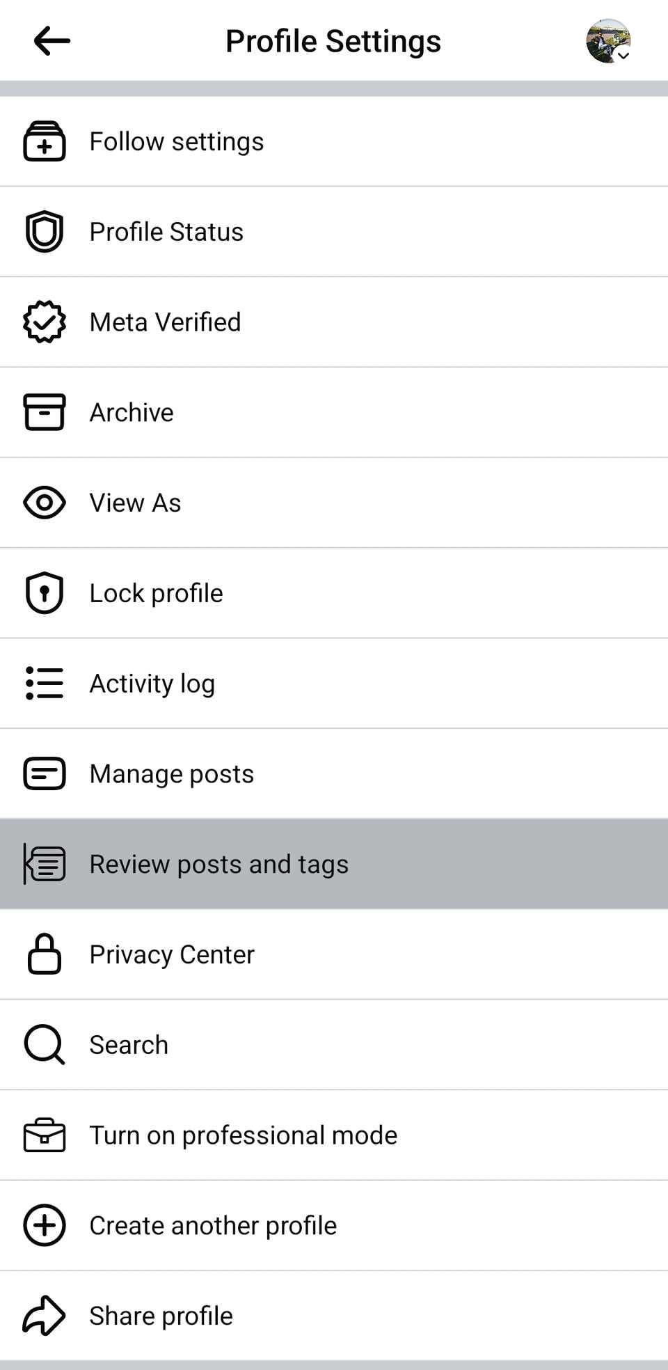 Review Posts and Tags Option on Facebook