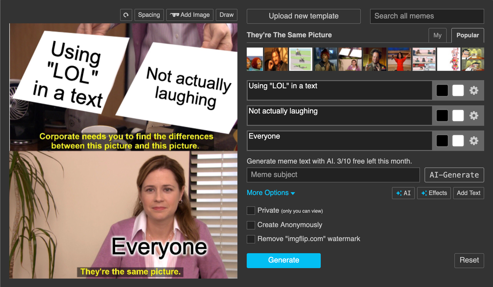 How I Use ImgFlip to Make Custom AI-Generated Memes