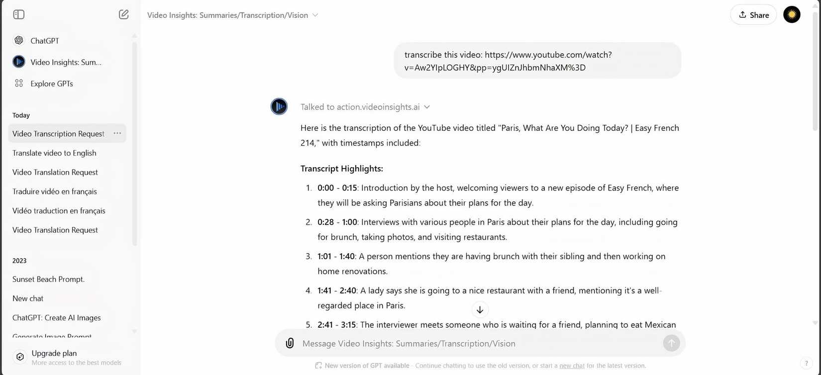 Trasncript Video Example How I Use ChatGPT to Translate Videos and Save Time