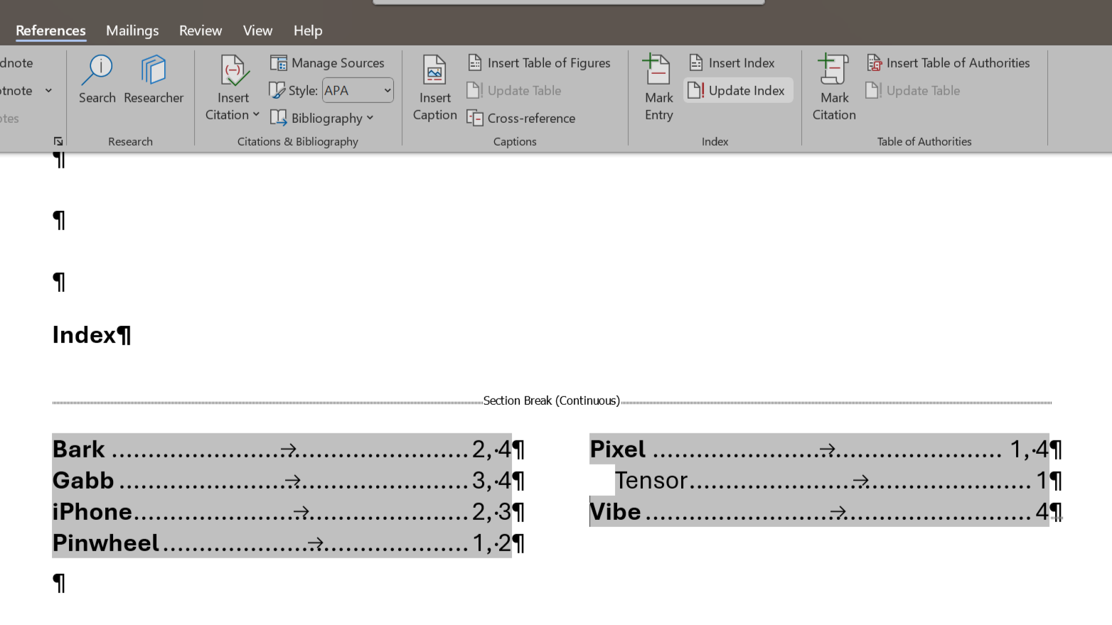 How Indexes Can Make Any Word Document Manageable