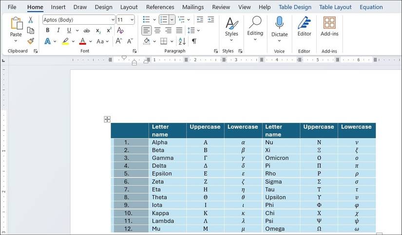 Sample Table Data Word Doc Microsoft Word Table Templates