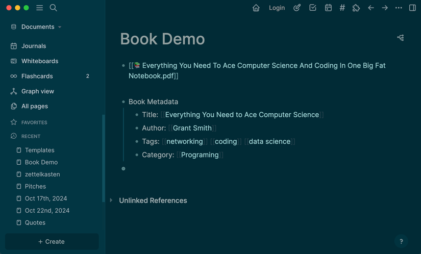 Pdf Logseq Note I Use This Tool to Take and Organize Notes From Books and PDFs