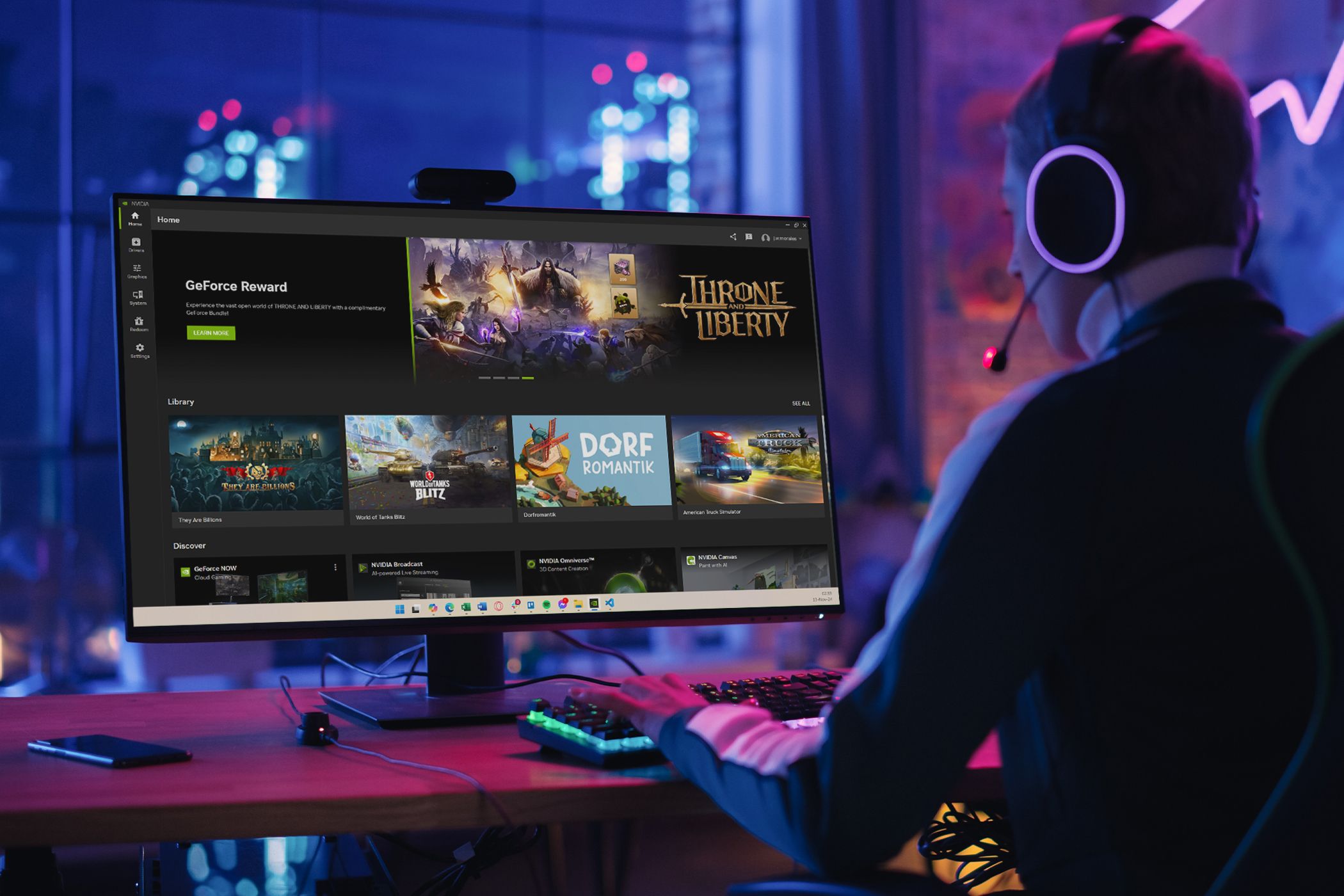 Gamer making changes on the Nvidia App 