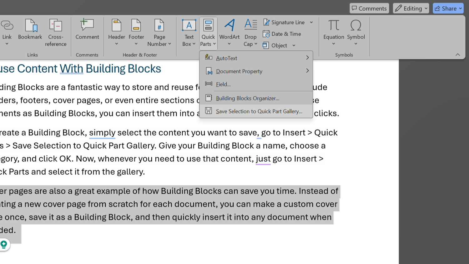 These Quick Part 9 Time-Saving Tips for Formatting Documents in Microsoft Word
