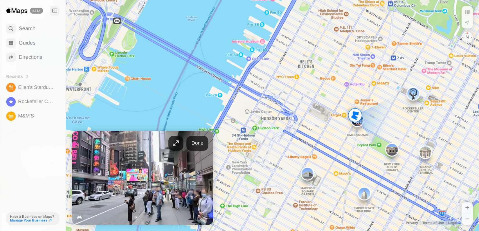 You Can Now 'Look Around' Apple Maps on the Web